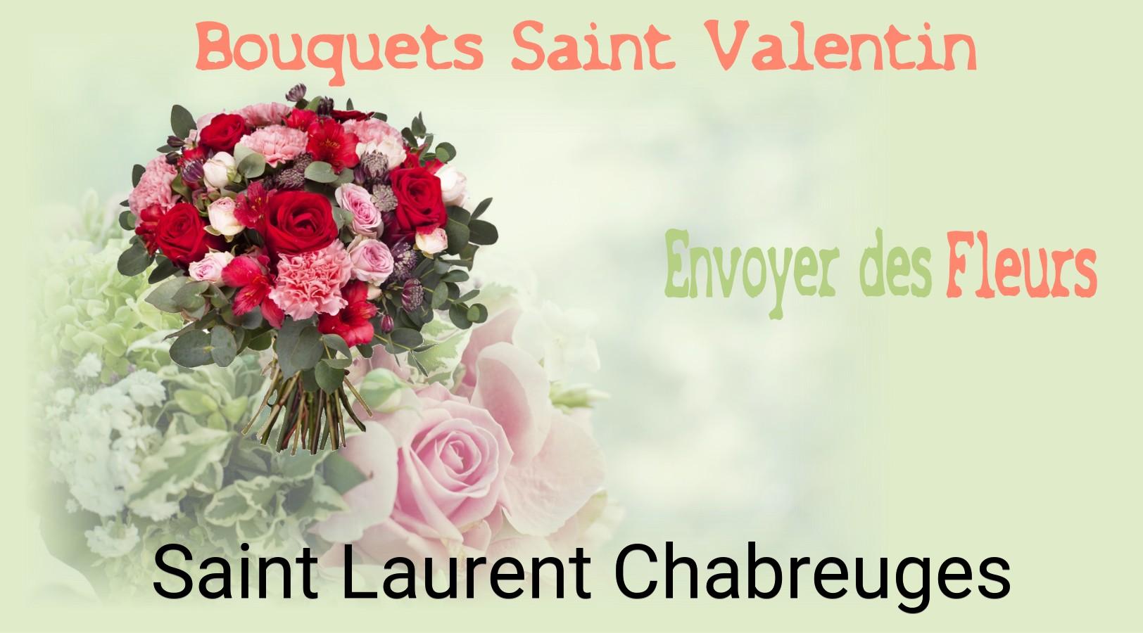 Roses de Saint-Valentin livrées à Saint-Laurent-Chabreuges